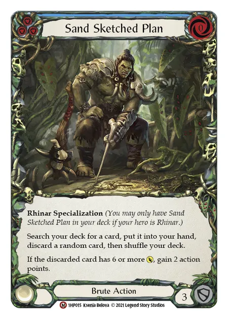 (1HP015) Flesh & Blood TCG History Pack 1 Single: Sand Sketched Plan (Regular) Majestic