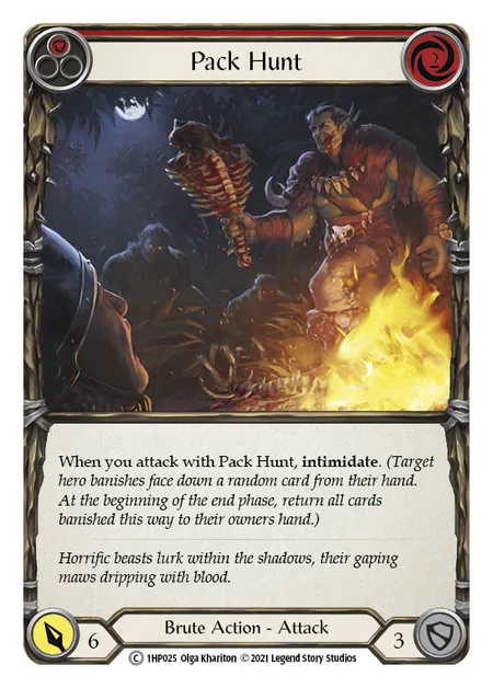 (1HP025) Flesh & Blood TCG History Pack 1 Single: Pack Hunt (Red) (Regular) Common