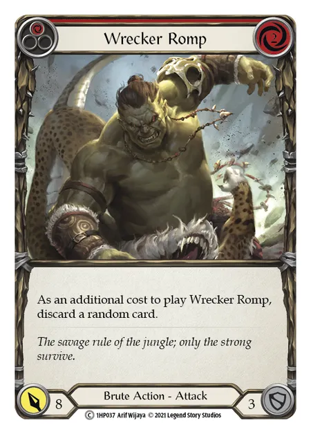 (1HP037) Flesh & Blood TCG History Pack 1 Single: Wrecker Romp (Red) (Regular) Common