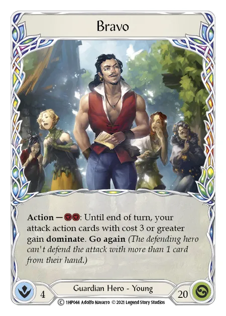 (1HP044) Flesh & Blood TCG History Pack 1 Single: Bravo (Regular) Common