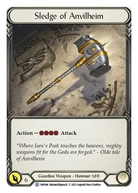 (1HP046) Flesh & Blood TCG History Pack 1 Single: Sledge of Anvilheim (Regular) Rare