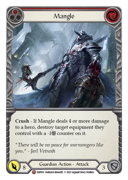 (1HP051) Flesh & Blood TCG History Pack 1 Single: Mangle (Regular) Majestic