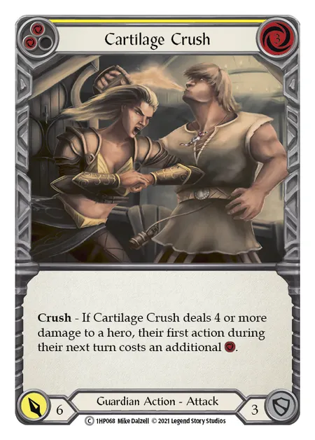 (1HP068) Flesh & Blood TCG History Pack 1 Single: Cartilage Crush (Yellow) (Regular) Common