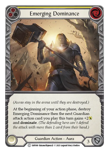 (1HP080) Flesh & Blood TCG History Pack 1 Single: Emerging Dominance (Yellow) (Regular) Common