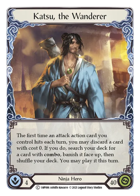 (1HP086) Flesh & Blood TCG History Pack 1 Single: Katsu, the Wanderer (Regular) Common