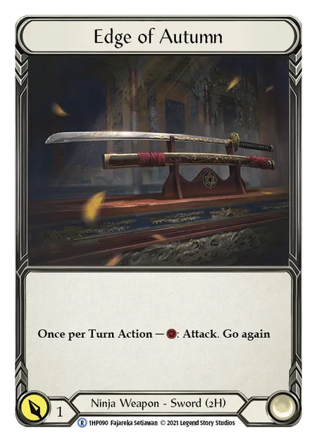 (1HP090) Flesh & Blood TCG History Pack 1 Single: Edge of Autumn (Regular) Rare