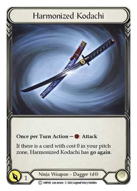 (1HP091) Flesh & Blood TCG History Pack 1 Single: Harmonized Kodachi (Regular) Common