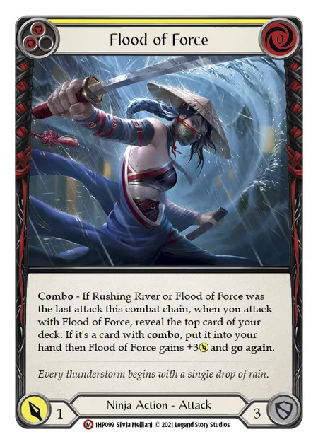 (1HP099) Flesh & Blood TCG History Pack 1 Single: Flood of Force (Regular) Majestic