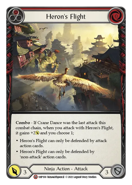 (1HP100) Flesh & Blood TCG History Pack 1 Single: Heron's Flight (Regular) Majestic