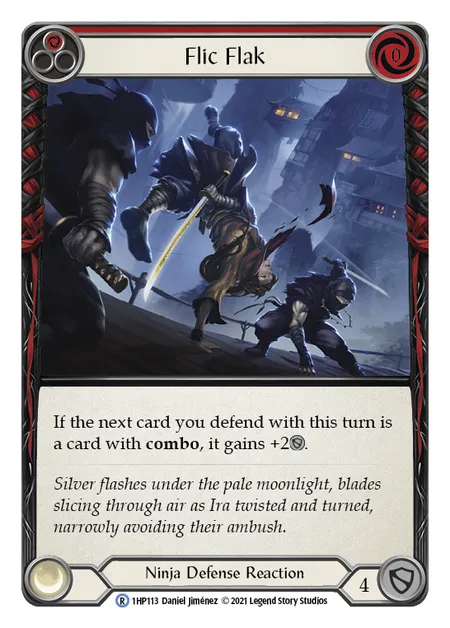 (1HP113) Flesh & Blood TCG History Pack 1 Single: Flic Flak (Red) (Regular) Rare