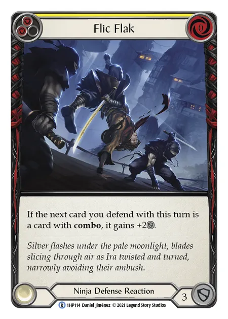 (1HP114) Flesh & Blood TCG History Pack 1 Single: Flic Flak (Yellow) (Regular) Rare