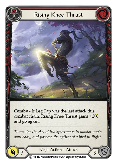 (1HP119) Flesh & Blood TCG History Pack 1 Single: Rising Knee Thrust (Red) (Regular) Common