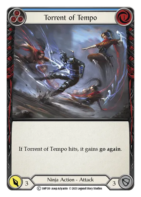 (1HP130) Flesh & Blood TCG History Pack 1 Single: Torrent of Tempo (Blue) (Regular) Common