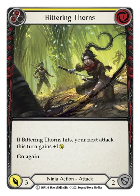 (1HP134) Flesh & Blood TCG History Pack 1 Single: Bittering Thorns (Regular) Common
