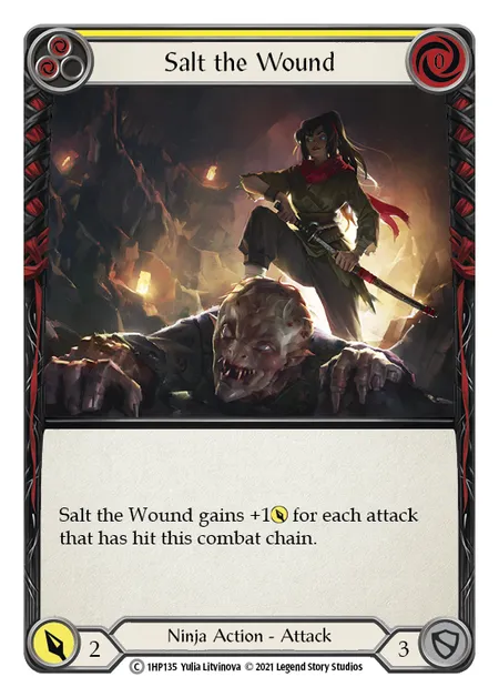 (1HP135) Flesh & Blood TCG History Pack 1 Single: Salt the Wound (Regular) Common