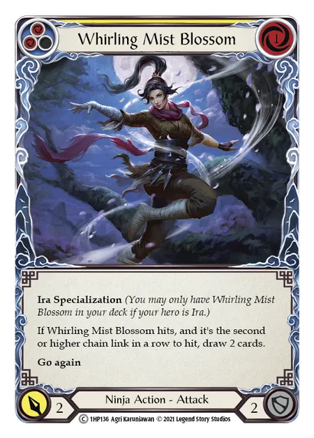 (1HP136) Flesh & Blood TCG History Pack 1 Single: Whirling Mist Blossom (Regular) Common