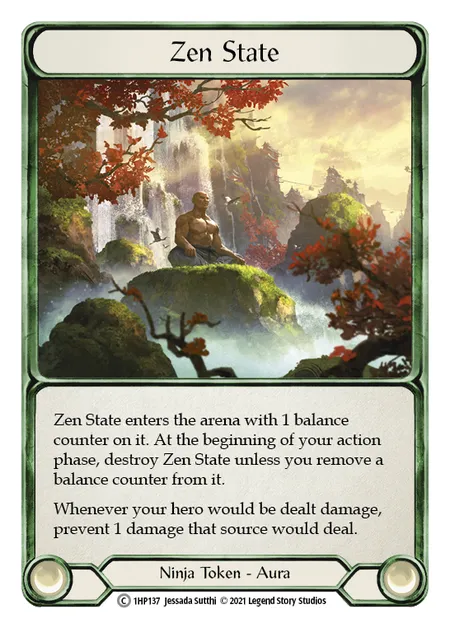 (1HP137) Flesh & Blood TCG History Pack 1 Single: Zen State (Regular) Common