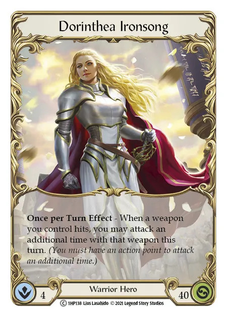 (1HP138) Flesh & Blood TCG History Pack 1 Single: Dorinthea Ironsong (Regular) Common