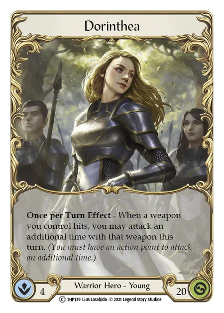 (1HP139) Flesh & Blood TCG History Pack 1 Single: Dorinthea (Regular) Common