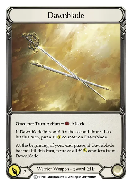 (1HP143) Flesh & Blood TCG History Pack 1 Single: Dawnblade (Regular) Common