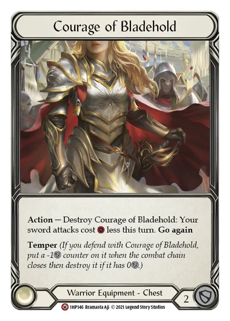 (1HP146) Flesh & Blood TCG History Pack 1 Single: Courage of Bladehold (Regular) Majestic