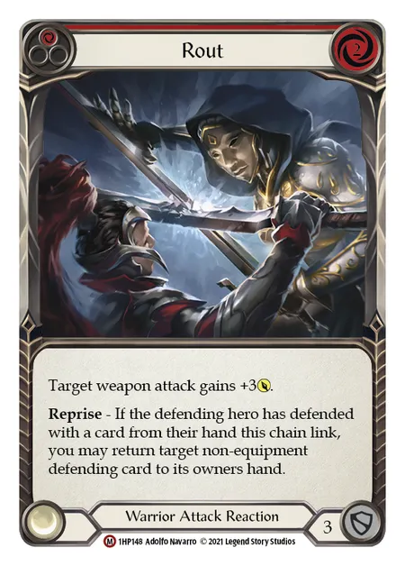 (1HP148) Flesh & Blood TCG History Pack 1 Single: Rout (Regular) Majestic