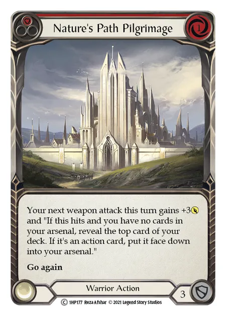 (1HP177) Flesh & Blood TCG History Pack 1 Single: Nature's Path Pilgrimage (Red) (Regular) Common