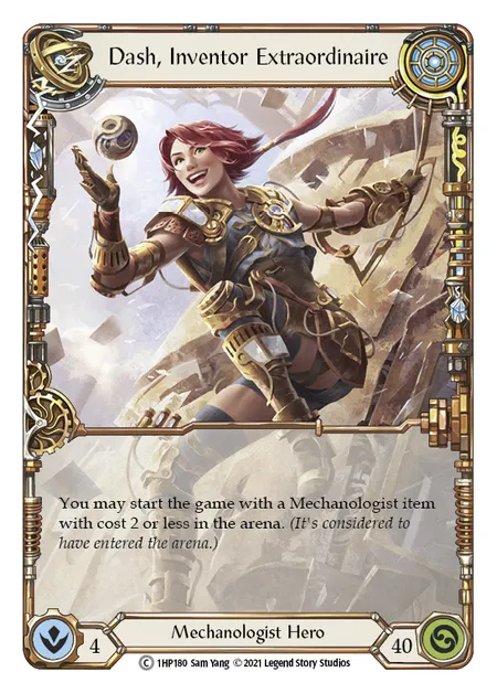 (1HP180) Flesh & Blood TCG History Pack 1 Single: Dash, Inventor Extraordinaire (Regular) Common