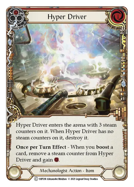 (1HP218) Flesh & Blood TCG History Pack 1 Single: Hyper Driver (Red) (Regular) Common