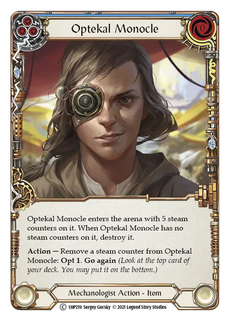 (1HP219) Flesh & Blood TCG History Pack 1 Single: Optekal Monocle (Regular) Common