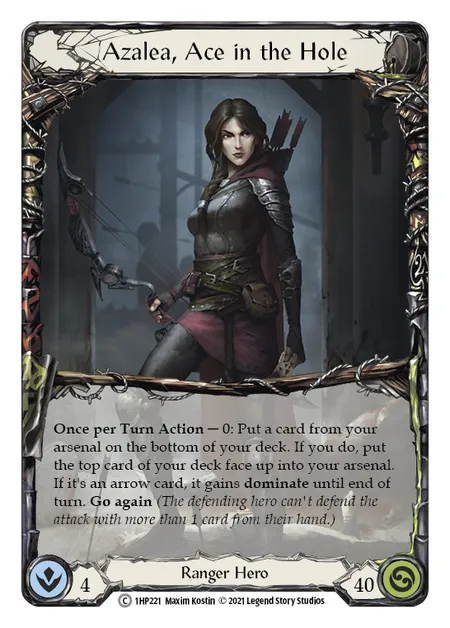 (1HP221) Flesh & Blood TCG History Pack 1 Single: Azalea, Ace in the Hole (Regular) Common