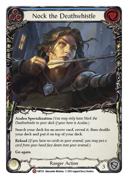 (1HP231) Flesh & Blood TCG History Pack 1 Single: Nock the Deathwhistle (Regular) Majestic