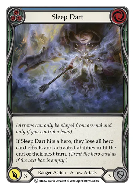 (1HP257) Flesh & Blood TCG History Pack 1 Single: Sleep Dart (Blue) (Regular) Common