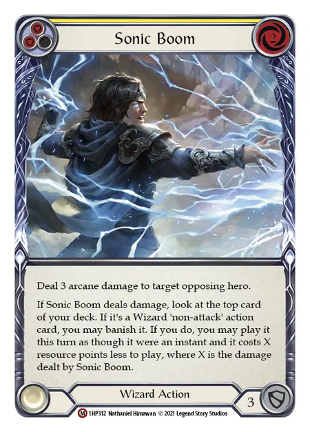 (1HP312) Flesh & Blood TCG History Pack 1 Single: Sonic Boom (Regular) Majestic