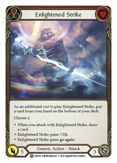 (1HP361) Flesh & Blood TCG History Pack 1 Single: Enlightened Strike (Regular) Majestic
