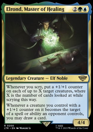 (200) Magic The Gathering The Lord of the Rings: Tales of Middle-earth Single: Elrond, Master of Healing Rare