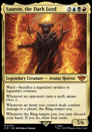 (224) Magic The Gathering The Lord of the Rings: Tales of Middle-earth Single: Sauron, the Dark Lord Mythic