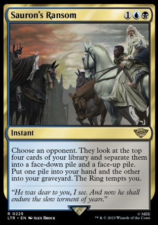 (225) Magic The Gathering The Lord of the Rings: Tales of Middle-earth Single: Sauron's Ransom Rare