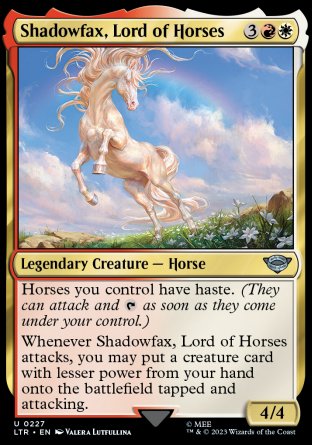 (227) Magic The Gathering The Lord of the Rings: Tales of Middle-earth Single: Shadowfax, Lord of Horses Uncommon