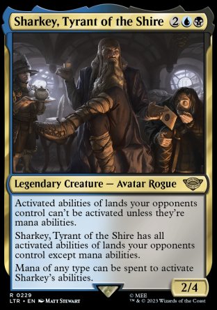 (229) Magic The Gathering The Lord of the Rings: Tales of Middle-earth Single: Sharkey, Tyrant of the Shire Rare