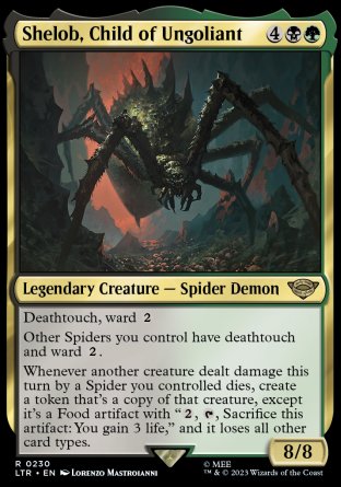 (230) Magic The Gathering The Lord of the Rings: Tales of Middle-earth Single: Shelob, Child of Ungoliant Rare