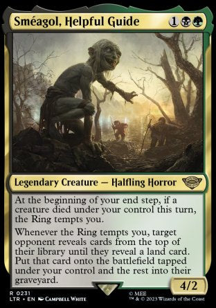 (231) Magic The Gathering The Lord of the Rings: Tales of Middle-earth Single: Sm������agol, Helpful Guide Rare