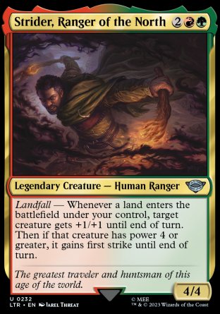 (232) Magic The Gathering The Lord of the Rings: Tales of Middle-earth Single: Strider, Ranger of the North Uncommon
