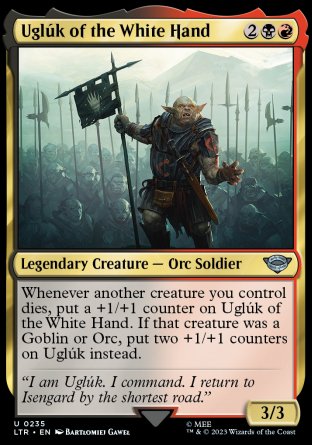 (235) Magic The Gathering The Lord of the Rings: Tales of Middle-earth Single: Ugl������k of the White Hand Uncommon