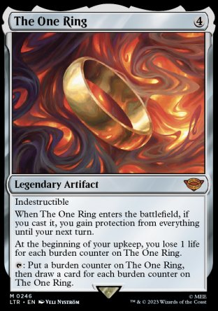 (246) Magic The Gathering The Lord of the Rings: Tales of Middle-earth Single: The One Ring Mythic