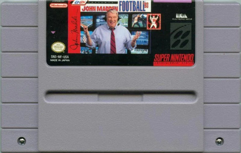 Super Nintendo: John Madden Football '93