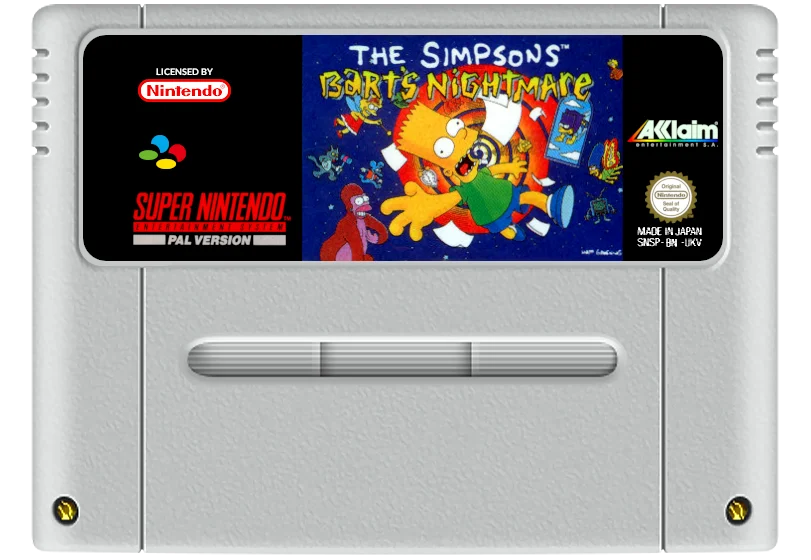 Super Nintendo: The Simpsons Bart's Nightmare