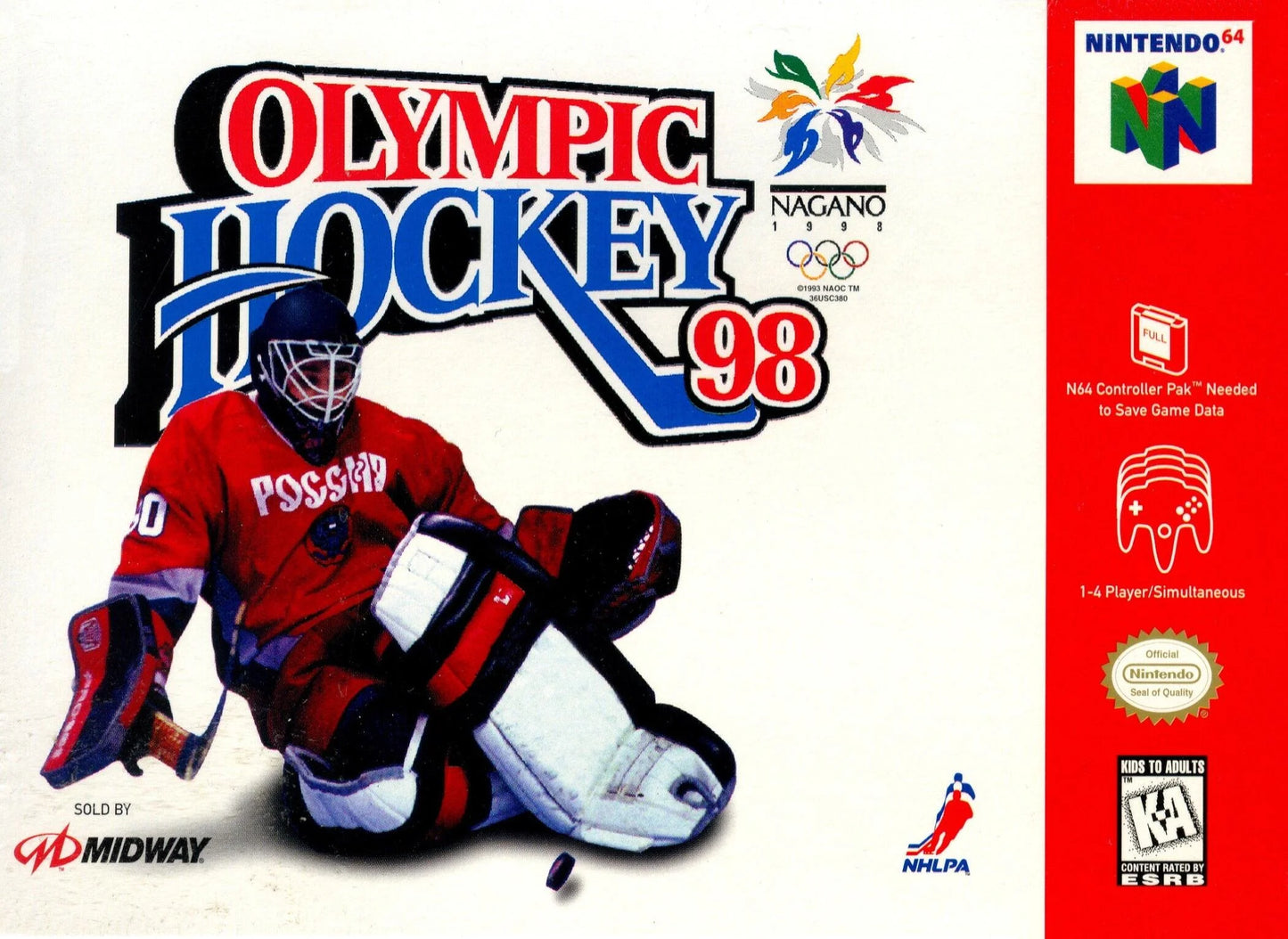 Nintendo 64: Olympic Hockey 98