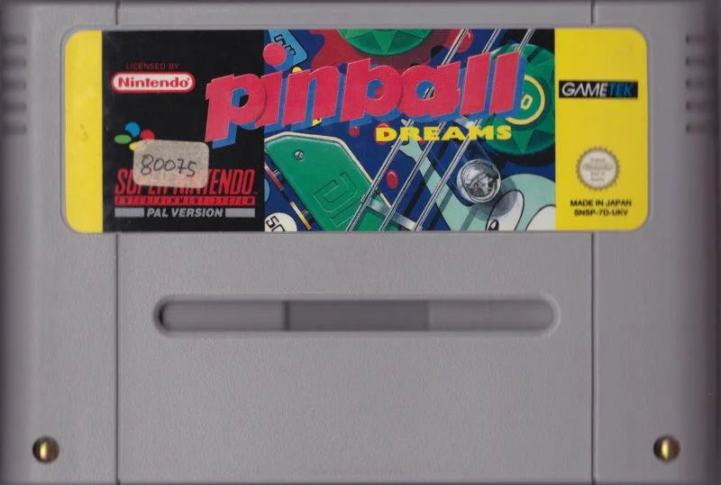 Super Nintendo: Pinball Dreams