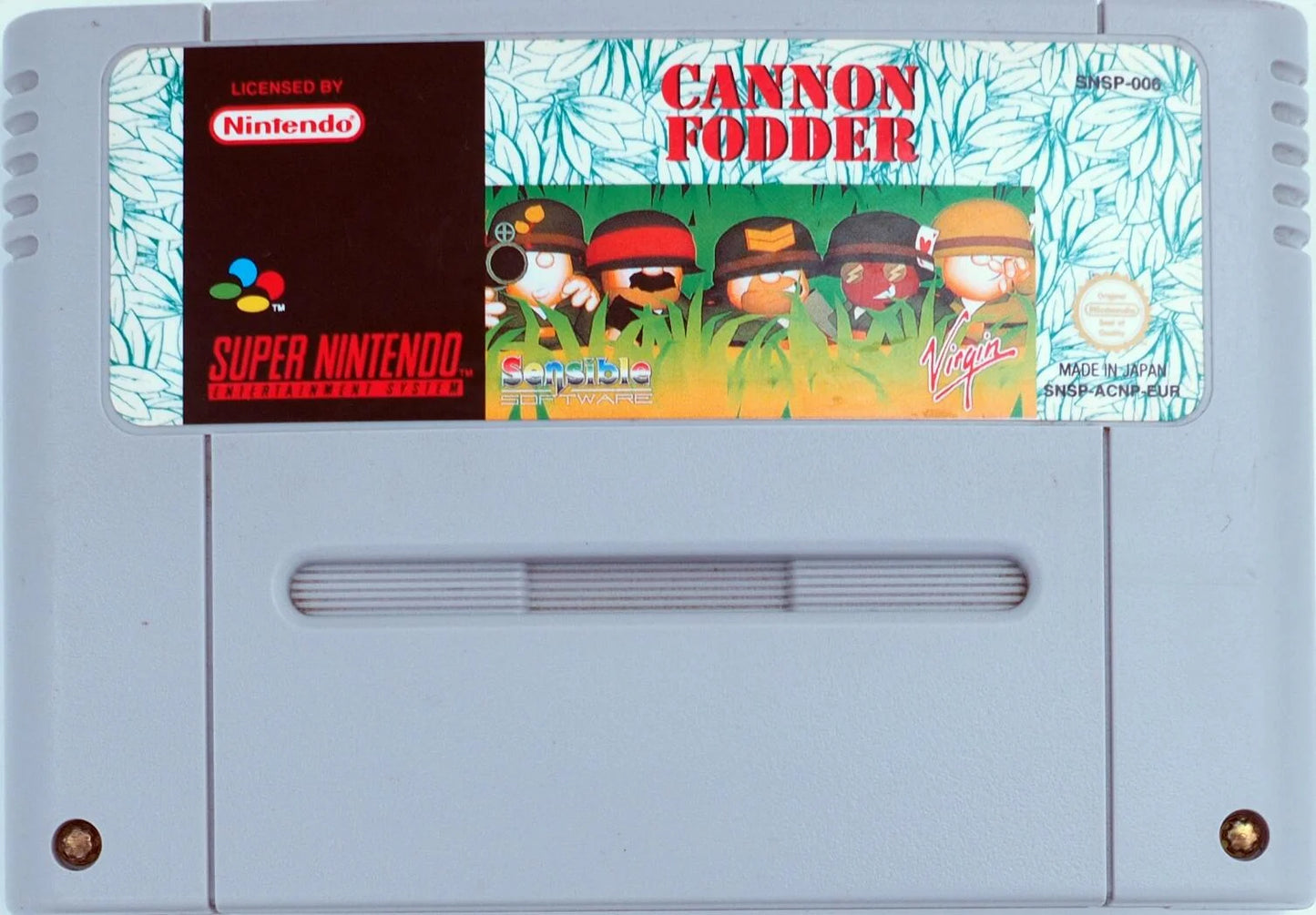 Super Nintendo: Cannon Fodder
